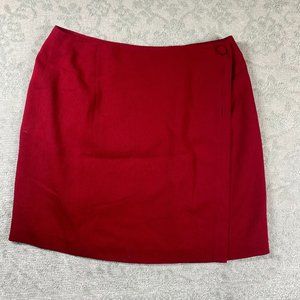 Preview Collection Women's Size 12 Red Ride Button Mini Skirt